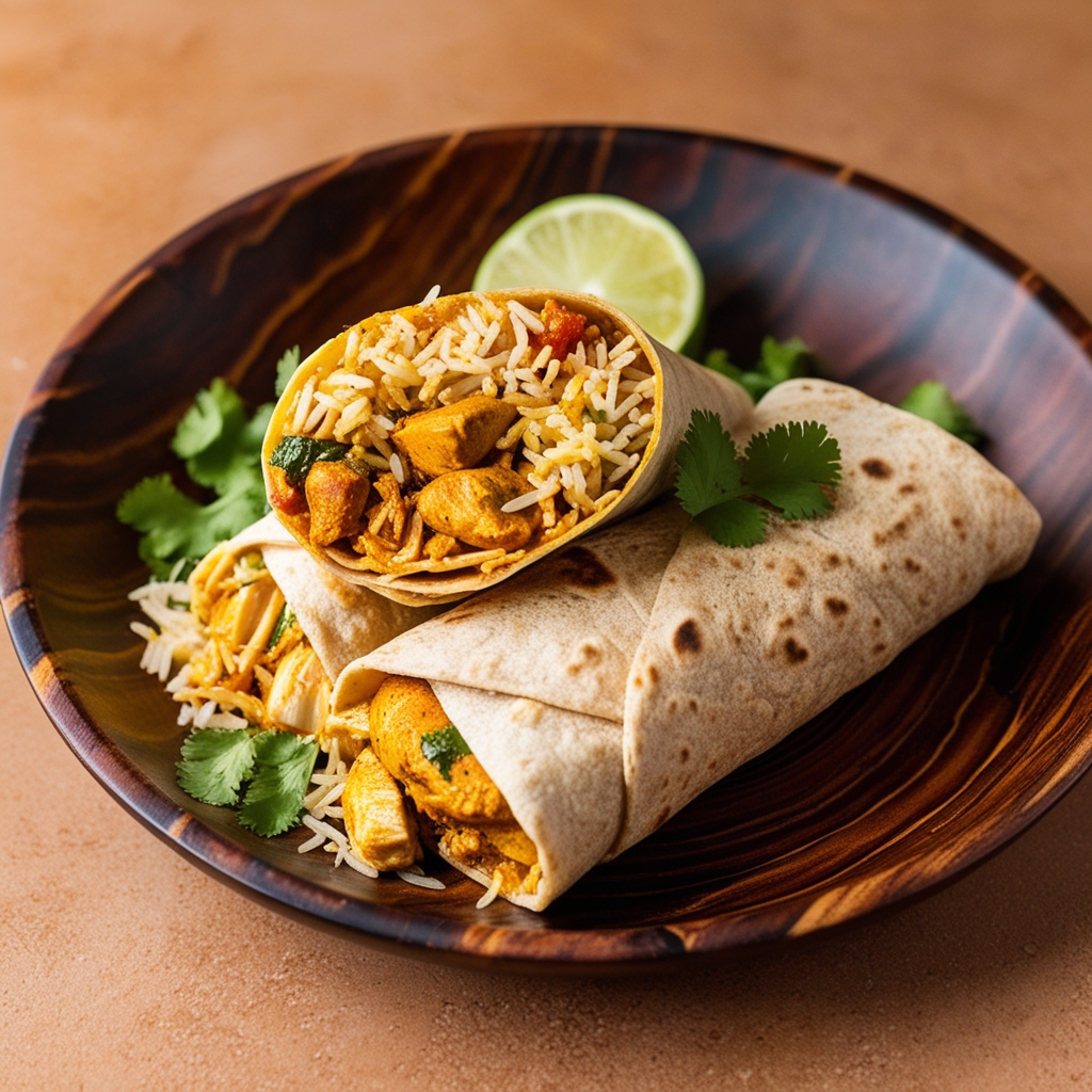 Masala Chicken Burrito